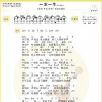 李健《一念一生》尤克里里谱F调【白熊音乐】