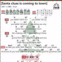 Santa Claus Is Coming To Town吉他和弦谱【大树音乐屋】