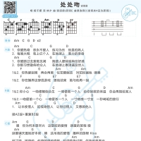 杨千嬅《处处吻》吉他和弦谱【白熊音乐】