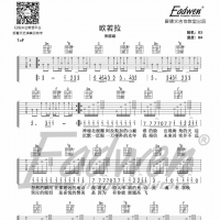 张韶涵《欧若拉》吉他谱F调及教学视频[118]爱德文吉他