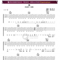 陈楚生瘾吉他谱|吉他弹唱谱|高清六线谱