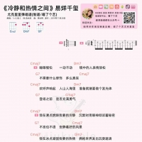 易烊千玺《冷静和热情之间》尤克里里谱【喵了个艺】