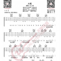 [抖音热歌]王心凌 大眠 吉他谱 无限延音编配