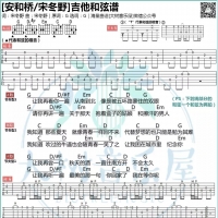 宋冬野《安和桥》超还原间奏吉他谱及教学视频【大树音乐屋】 ...