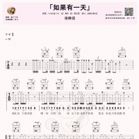 梁静茹《如果有一天》吉他谱C调【喵了个艺】