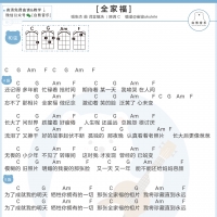 张杰《全家福》尤克里里谱【白熊音乐】