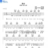 青丝吉他谱·等什么君《青丝》吉他谱C调【梦马音乐】
