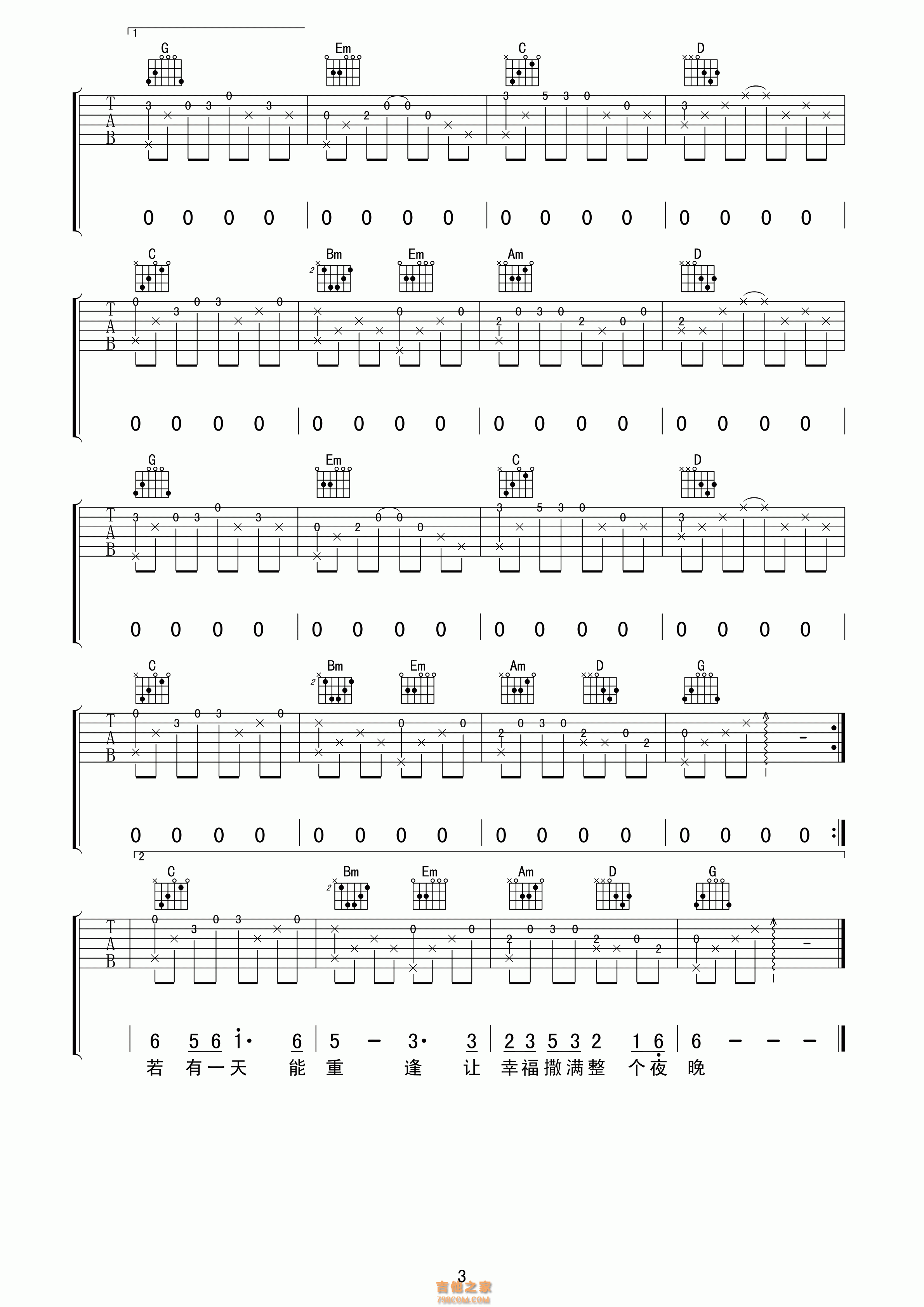 城里的月光吉他谱原版D调弹唱 - 齐秦 - 夜色闪烁城中歌 | 吉他湾