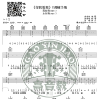 《你的答案》吉他谱吉他弹唱教学C调精华版 高音教 猴哥吉他教学 ...