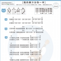 花儿乐队《我的果汁分你一半》尤克里里弹唱谱【白熊音乐】 ...