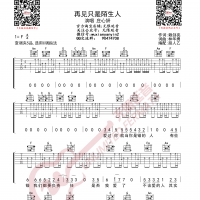 庄心妍 再见只是陌生人 吉他谱 无限延音编配