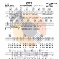 [抖音神曲]买辣椒也用券《起风了》吉他谱及教学视频 唯音悦吉他 ...