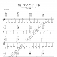 朴树《那些花儿》指弹吉他谱【钟的吉他】