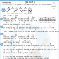 [新世界尤克里里谱]华晨宇《新世界》尤克里里谱 白熊音乐