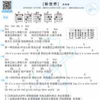 华晨宇《新世界》吉他谱及歌词 白熊音乐