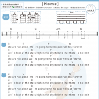 蔡徐坤《Home》尤克里里谱【白熊音乐】