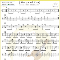艾德·希兰《Shape of You》尤克里里谱C调及教学视频【白熊音乐】 ...