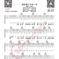 小菜头/花儿乐队 果汁分你一半 吉他谱 无限延音编配