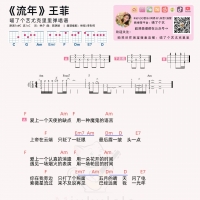 王菲 《流年》尤克里里谱及教学视频【 喵了个艺】