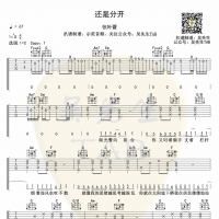 张叶蕾《还是分开》吉他谱【吴先生TAB】