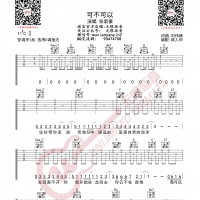 张紫豪 可不可以 吉他谱 无限延音编配