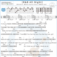 [R&B All Night吉他谱]R&B All Night和弦吉他谱及歌词 白熊音乐 ...