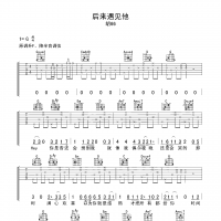 [后来遇见他吉他谱]后来遇见他吉他谱G调 胡66 高清无码