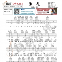棉子《勇气》吉他谱及教学视频 中级版【酷音小伟】