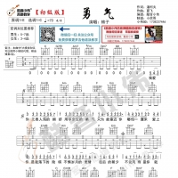 [勇气吉他谱]初级版勇气吉他谱及歌词 棉子 酷音小伟