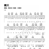 周杰伦《晴天》吉他谱及教学视频【安仔弹吉他】