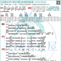 张叶蕾《还是分开》吉他谱及歌词 大树音乐屋
