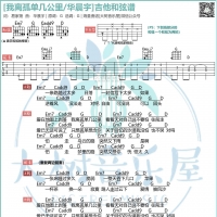 [我离孤单几公里吉他谱]我离孤单几公里吉他谱G调 华晨宇 大树音乐屋 ...