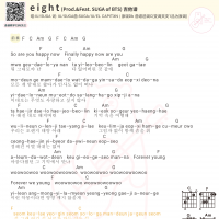 [eight吉他谱]eight吉他谱及歌词 IU与SUGA 白熊音乐