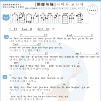 脸红的思春期 伯贤《蝴蝶与猫》尤克里里谱 白熊音乐