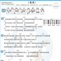 许嵩 刘美麟《温泉》尤克里里谱 白熊音乐