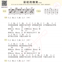 [彩虹的微笑吉他谱 ]彩虹的微笑吉他谱及歌词 王心凌 白熊音乐 ...