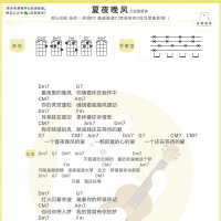 伍佰《夏夜晚风》尤克里里谱 白熊音乐