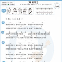 陈嘉桦《晚安歌》尤克里里谱 白熊音乐