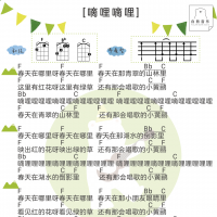 [儿歌]《嘀哩嘀哩》尤克里里谱及教学视频 白熊音乐