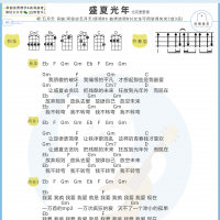 五月天《盛夏光年》尤克里里谱 白熊音乐