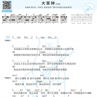 周杰伦《大笨钟》吉他和弦谱 白熊音乐