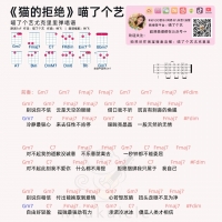 原创《猫的拒绝》尤克里里谱及教学视频 喵了个艺