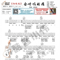 梁静茹《会呼吸的痛》吉他谱C调及教学视频 初级版 酷音小伟 ...