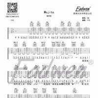 周杰伦《Mojito》吉他谱C调及教学视频[130]爱德文吉他教室