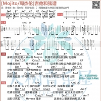 超还原版 Mojito吉他和弦谱 周杰伦 大树音乐屋