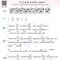 林俊杰《不为谁而作的歌》吉他和弦谱及教学视频  白熊音乐