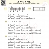 杨乃文 推开世界的门吉他谱及歌词 白熊音乐