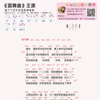 王源《圆舞曲》尤克里里谱 喵了个艺