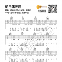 好妹妹乐队《明日隔天涯》吉他谱及教学视频  安仔弹吉他