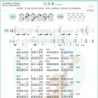 兰花草尤克里里谱  白熊音乐